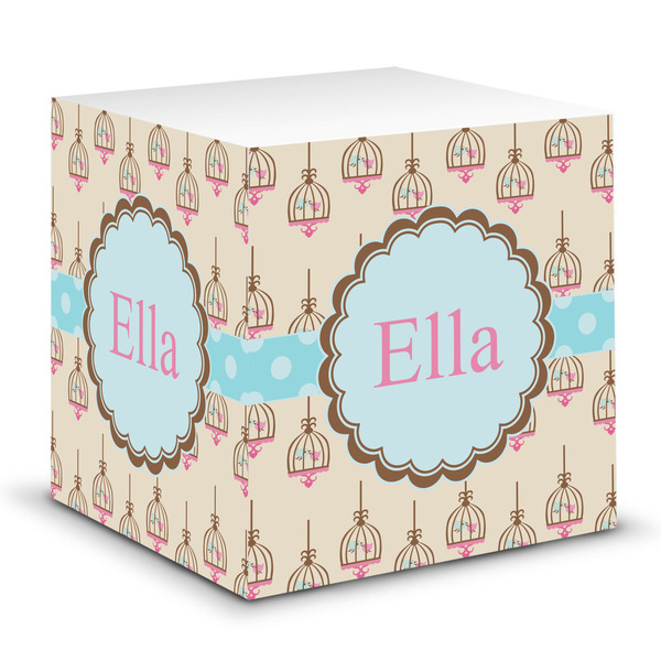 Custom Kissing Birds Sticky Note Cube (Personalized)