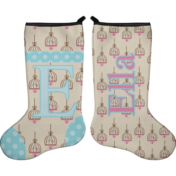 Kissing Birds Stocking - Double-Sided - Approval