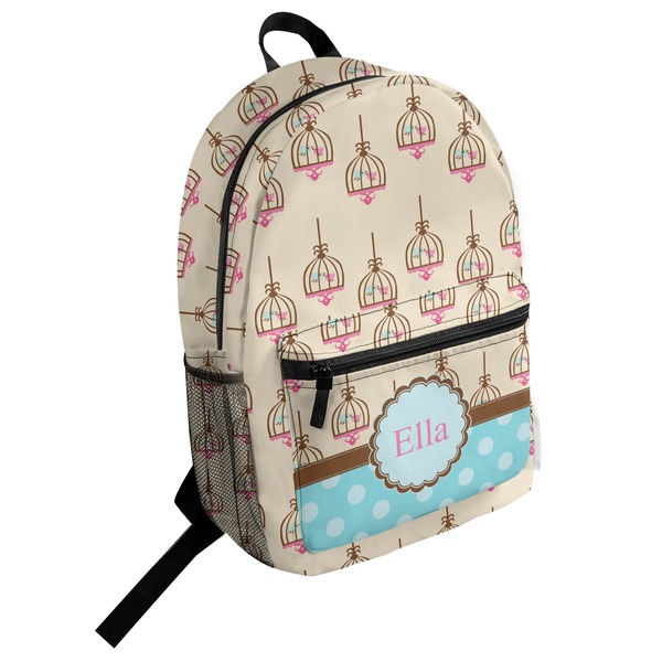 Custom Kissing Birds Student Backpack (Personalized)