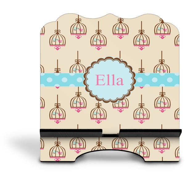 Kissing Birds Stylized Tablet Stand - Front without iPad