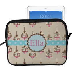 Kissing Birds Tablet Case / Sleeve - Large (Personalized)