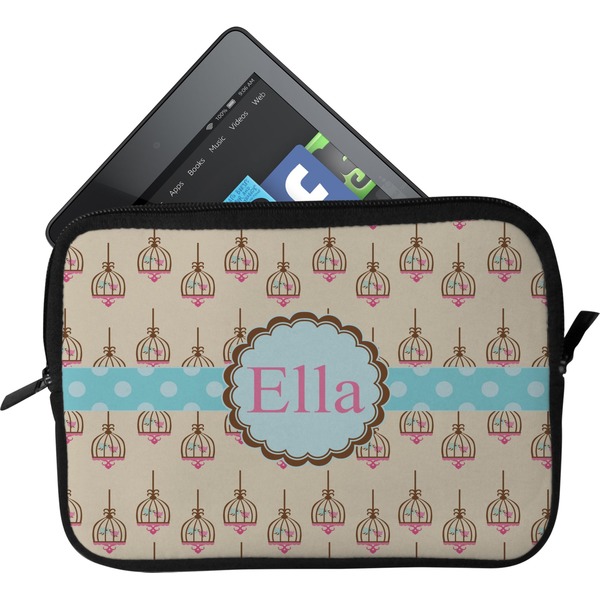 Custom Kissing Birds Tablet Case / Sleeve - Small (Personalized)