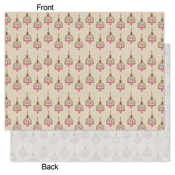 Kissing Birds Tissue Paper - Lightweight - Large - Front & Back