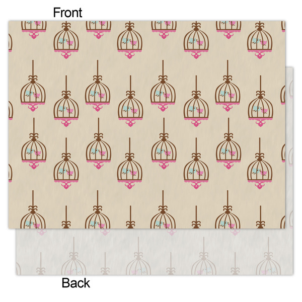 Kissing Birds Tissue Paper - Lightweight - Medium - Front & Back