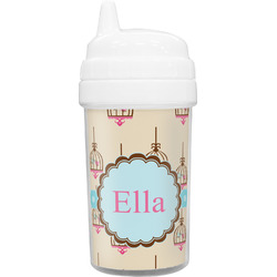 Kissing Birds Toddler Sippy Cup (Personalized)