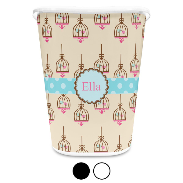 Kissing Birds Custom Waste Basket