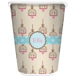 Kissing Birds Waste Basket (Personalized)