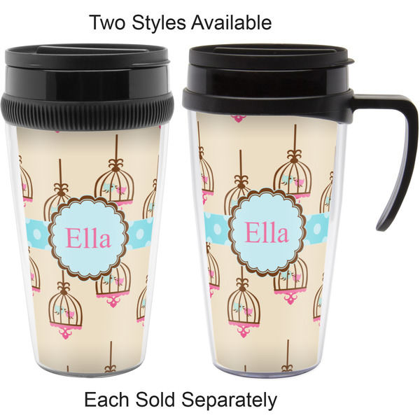 Kissing Birds Travel Mugs - with & without Handle