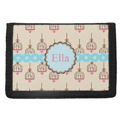 Kissing Birds Trifold Wallet (Personalized)