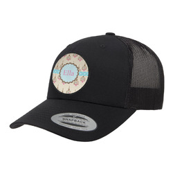 Kissing Birds Trucker Hat - Black (Personalized)
