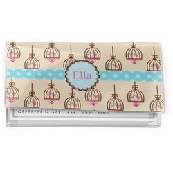 Kissing Birds Vinyl Checkbook Cover (Personalized)