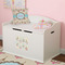 Kissing Birds Wall Monogram on Toy Chest