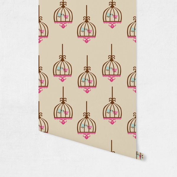 Kissing Birds Wallpaper on Wall