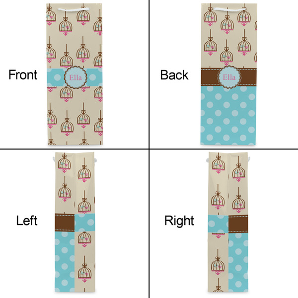 Kissing Birds Wine Gift Bag - Gloss - Approval