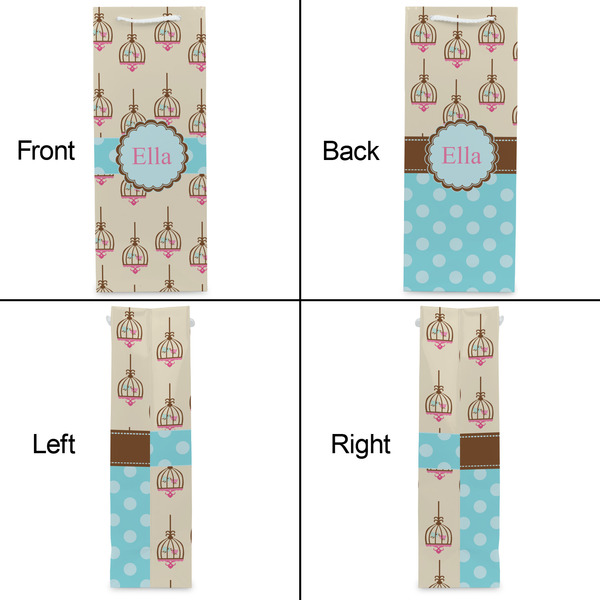 Kissing Birds Wine Gift Bag - Matte - Approval