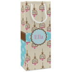 Kissing Birds Wine Gift Bags - Matte (Personalized)
