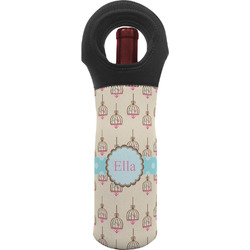 Kissing Birds Wine Tote Bag (Personalized)
