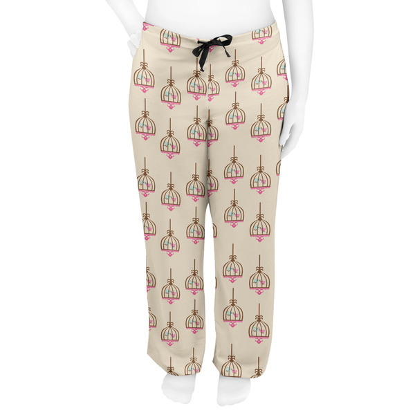 Kissing Birds Women's Pj on model - Front