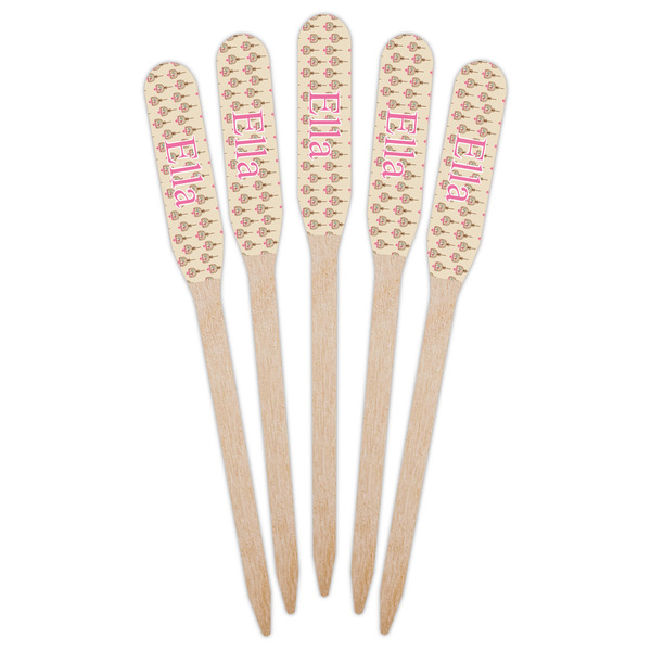 Kissing Birds Wooden Food Pick - Paddle - Fan View