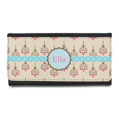 Kissing Birds Leatherette Ladies Wallet (Personalized)