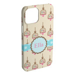 Kissing Birds iPhone Case - Plastic - iPhone 15 Plus (Personalized)