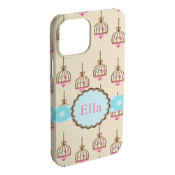 Kissing Birds iPhone Case - Plastic (Personalized)