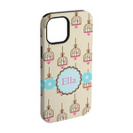 Kissing Birds iPhone Case - Rubber Lined - iPhone 15 Pro (Personalized)