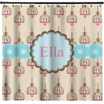 Kissing Birds Shower Curtain (Personalized)