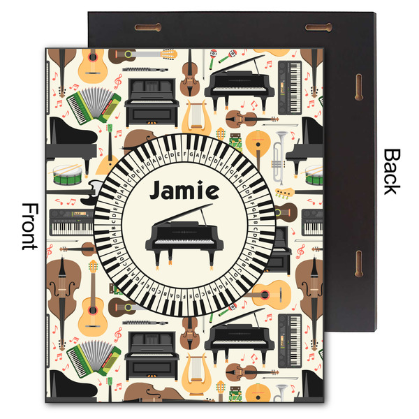 Musical Instruments 11x14 Wood Print - Front & Back View