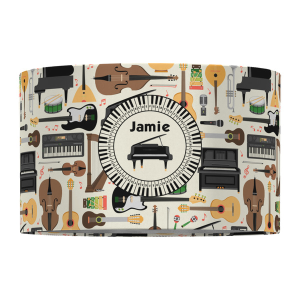 Musical Instruments 12" Drum Lampshade - FRONT (Fabric)