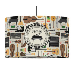 Musical Instruments 12" Drum Pendant Lamp - Fabric (Personalized)
