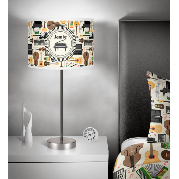 Musical Instruments 13 inch drum lamp shade - in room