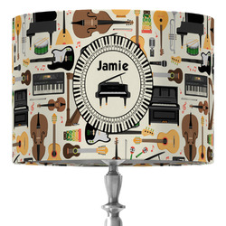 Musical Instruments 16" Drum Lamp Shade - Fabric (Personalized)