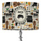 Musical Instruments 16" Drum Lampshade - ON STAND (Fabric)