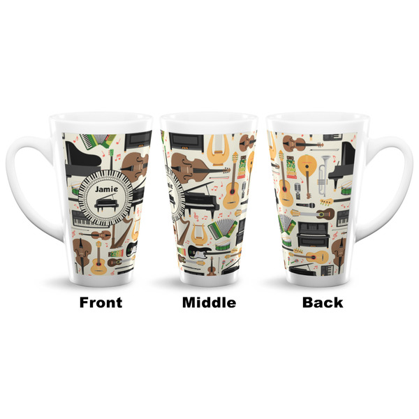 Musical Instruments 16 Oz Latte Mug - Approval