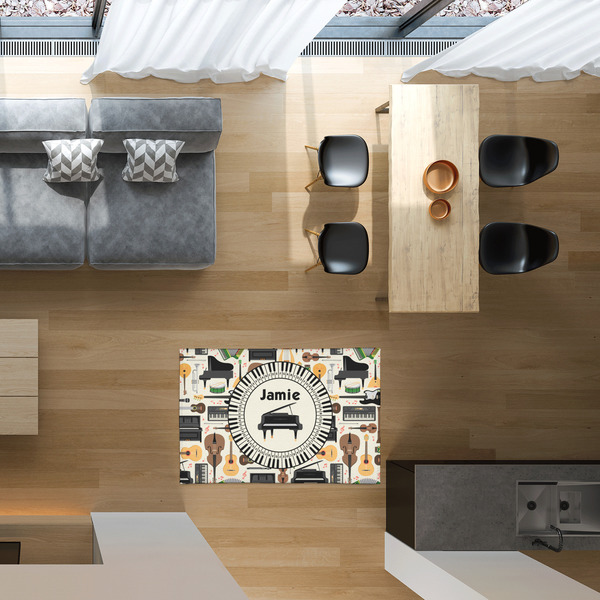 Musical Instruments 2'x3' Indoor Area Rugs - IN CONTEXT