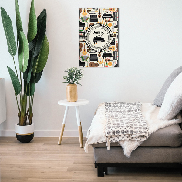 Musical Instruments 20x30 Wood Print - In Context