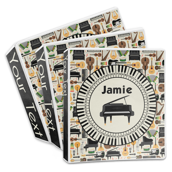 Custom Musical Instruments 3-Ring Binder (Personalized)