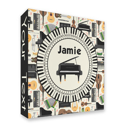 Musical Instruments 3 Ring Binder - Full Wrap - 2" (Personalized)