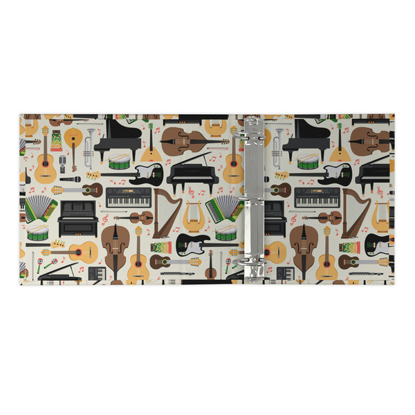 Musical Instruments 3 Ring Binders - Full Wrap - 2" - OPEN INSIDE