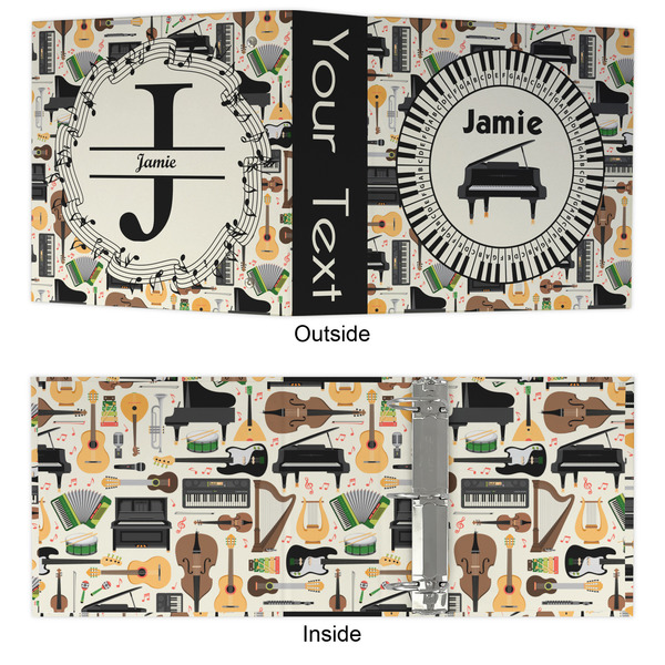 Musical Instruments 3 Ring Binders - Full Wrap - 3" - APPROVAL
