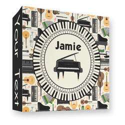 Musical Instruments 3 Ring Binder - Full Wrap - 3" (Personalized)