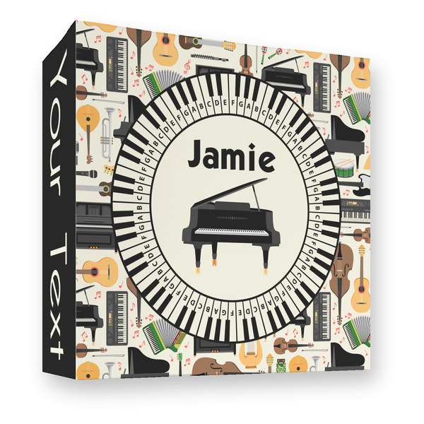Custom Musical Instruments 3 Ring Binder - Full Wrap - 3" (Personalized)