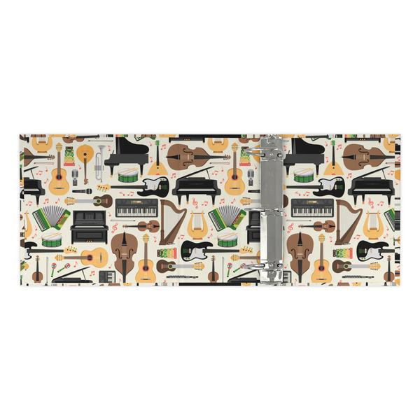 Musical Instruments 3 Ring Binders - Full Wrap - 3" - OPEN INSIDE