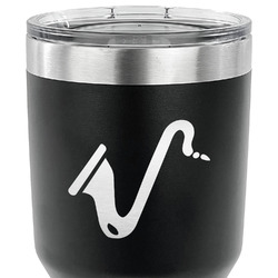 Musical Instruments 30 oz Stainless Steel Tumbler - Black - Double Sided (Personalized)
