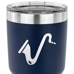 Musical Instruments 30 oz Stainless Steel Tumbler - Navy - Double Sided (Personalized)