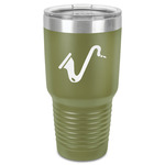 Musical Instruments 30 oz Stainless Steel Tumbler - Olive - Single-Sided