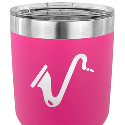 Musical Instruments 30 oz Stainless Steel Tumbler - Pink - Single Sided