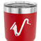 Musical Instruments 30 oz Stainless Steel Ringneck Tumbler - Red - CLOSE UP