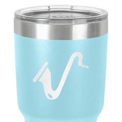 Musical Instruments 30 oz Stainless Steel Tumbler - Teal - Double-Sided (Personalized)